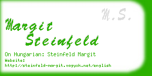 margit steinfeld business card